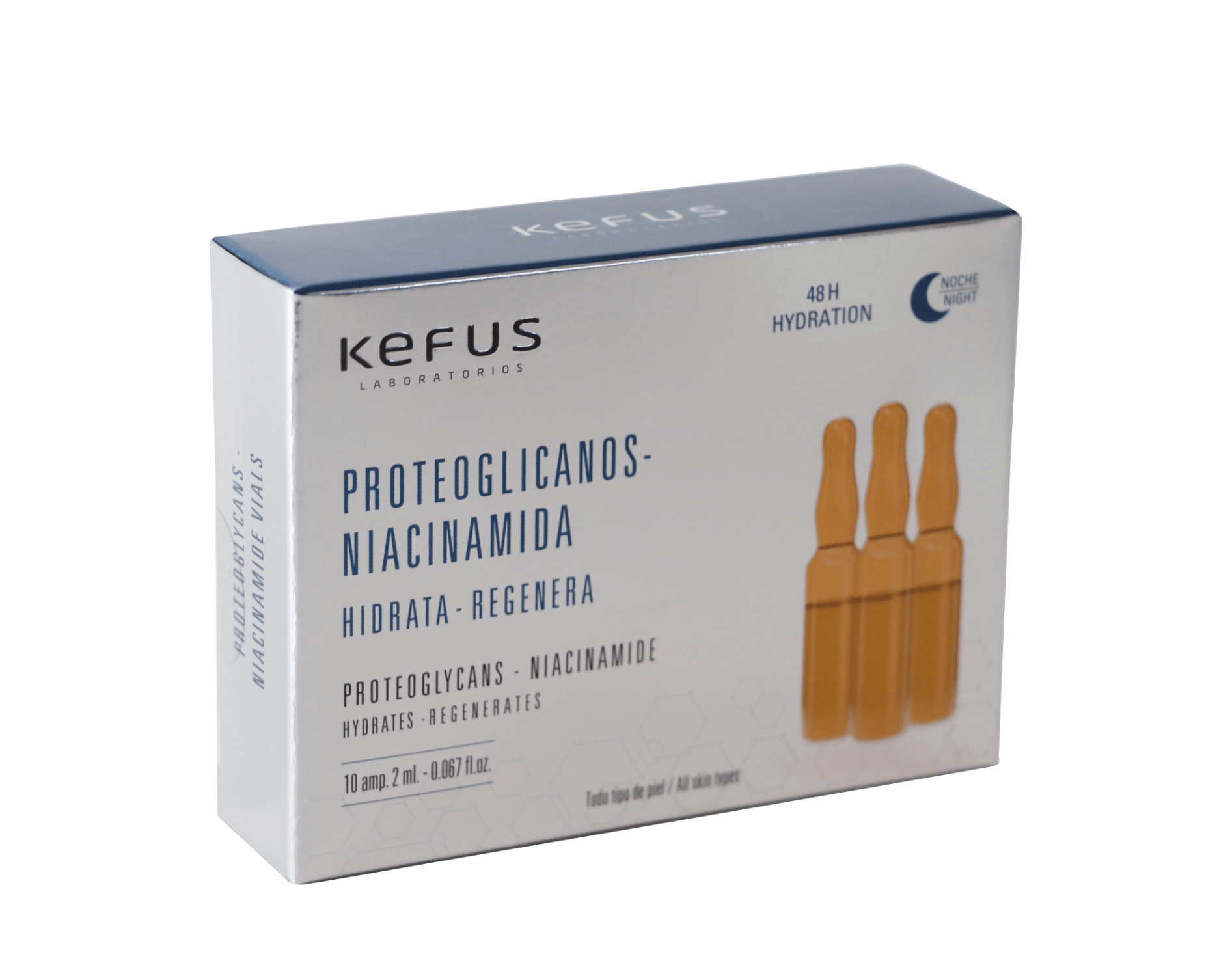 Ampollas Faciales Proteoglicanos Niacinamida Kefus 10 unidades