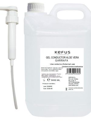 Gel Conductor Ultrasonidos Aloe Vera Kefus 5000 ml Garrafa rígida + Bomba