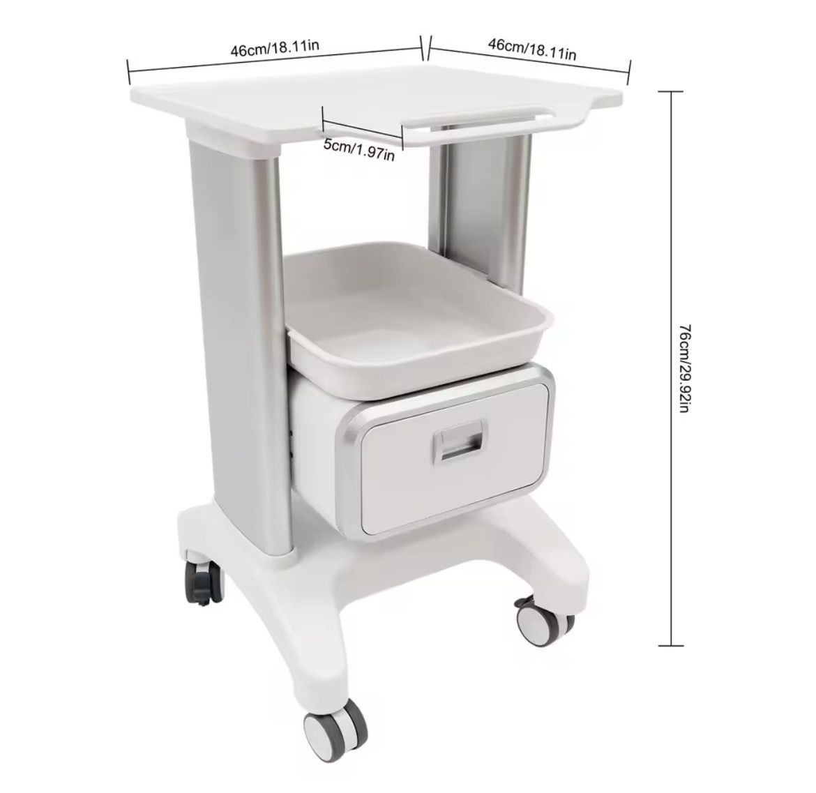 Carro auxiliar aparatología profesional Luméa - Imagen 2
